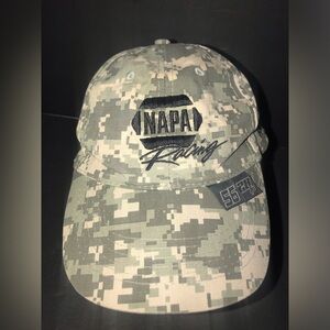 Napa Racing NASCAR Hat Cap Strap Back Gray Adjustable Intrepid Fallen Heroes